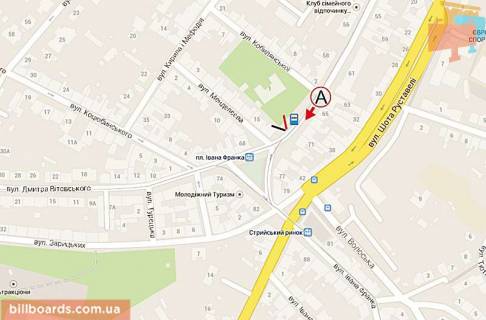 Scrolller, Scroll A in Lviv Franko st., zupinka "pl. Ivana Franka" - 162724 scheme