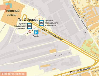 Citylight B in Lviv Dvorcovaa pl. scheme