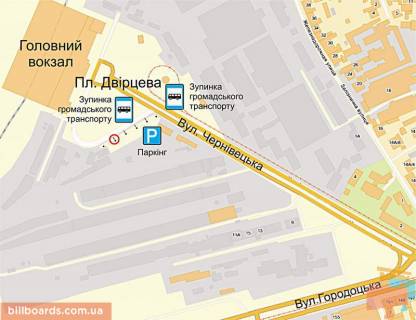 Citylight B in Lviv Dvorcovaa pl. scheme