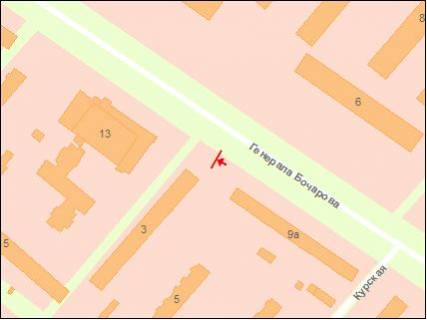 Billboard + in Odessa, 3x6  Бочарова вул., 19 scheme