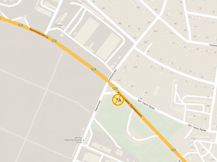 Billboard + in Odessa, 3x12  Хімічна вул. - Грушевського вул. scheme