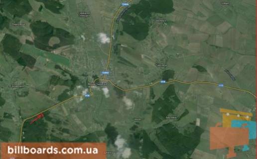 Billboard  in Monastiriska g. Monastyrisk scheme