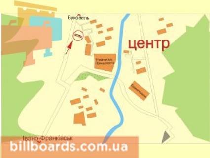 Billboard A in Nadvirna s. Loeva scheme