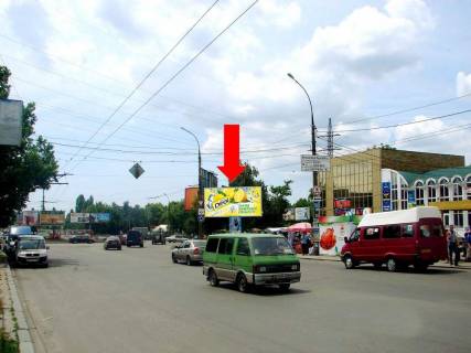 Prismatron, Prism A in Mykolaiv Bogoavlens'kij av. (kol. Zovtnevij av.) / Pogranicna st. (kol. Cigrina st.), 246, kil'ce avtovokzalu, bila supermarketiv "Velika Kisena", "Tehnopolis" - 19631 Photo 1