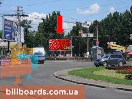 Billboard B in Mykolaiv, 3x6  Puskins'ka st. / Navarins'ka st. / Central'nij av. (kol. Lenina av.), Puskins'ke kil'ce Photo