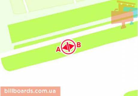 Billboard  in Mykolaiv Odesskoe sosse, v"ezd v gorod scheme