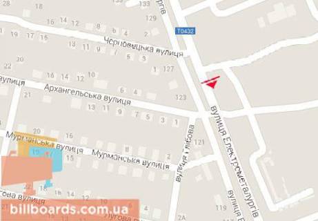 Billboard A in Nikopol, 3x6  Elektrometalurgiv av., 125 scheme