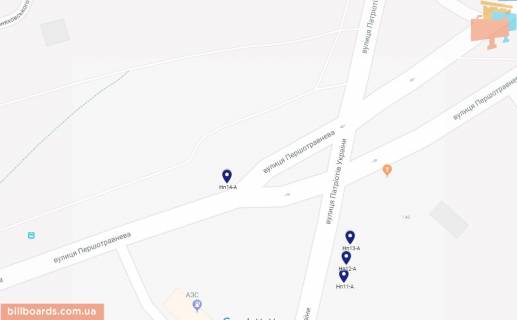 Billboard B in Nikopol, 6х3  st.Persotravneva - st.Patriotiv Ukraini, navproti AZS, napramok ruhu do staroi castini mista, rajonnoi likarni, viizdu z mista scheme