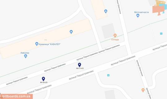 Billboard A in Nikopol, 6х3  st.Persotravneva, navproti bud. No173, napramok ruhu do cetral'noi castini mista scheme