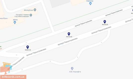 Billboard A in Nikopol, 6х3  st.Persotravneva, navproti AZS, napramok ruhu do cetral'noi castini mista scheme