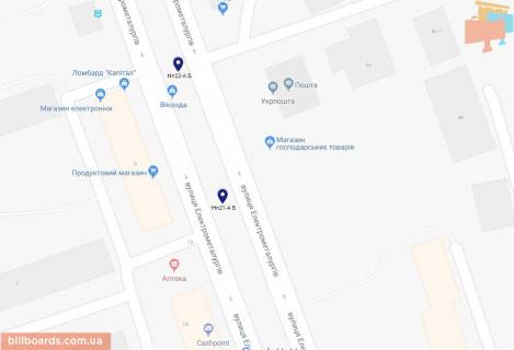 Billboard A in Nikopol, 6х3  prosp.Elektrometalurgiv, navproti bud. No9, napramok ruhu z centru (ROZMIR MATERIALU DLA ROZMISENNA 5,9h2,9) scheme