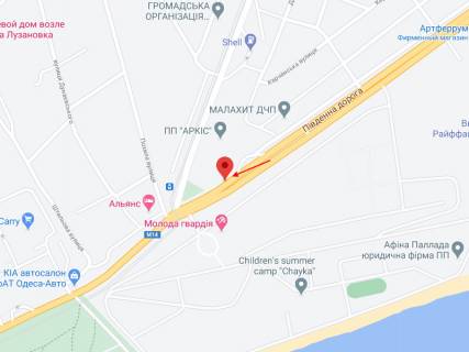 Billboard + in Odessa, 3x6  Южна дорога - Добровольського пр., 2А scheme