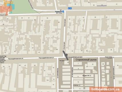 Prismatron, Prism A in Odessa Rozkidajlivs'ka st. - Skisna st., bila Starokinnogo rinku - 126167 scheme