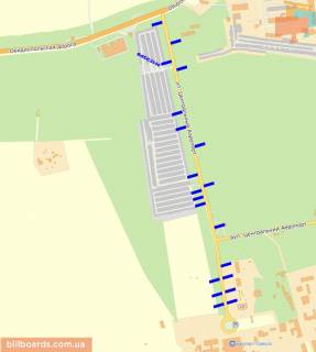 Citylight  in Odessa Central'nij aeroport st., so storony aeroporta, No9 scheme