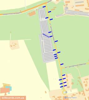 Citylight  in Odessa Central'nij aeroport st., v storonu aeroporta, No25 scheme