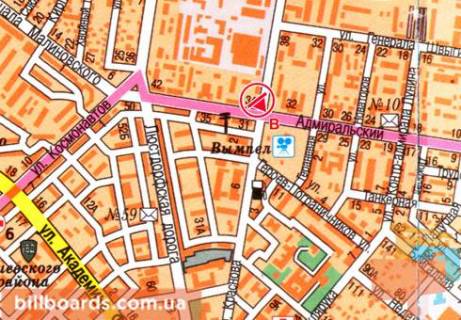 Prismatron, Prism B in Odessa, 3x6  Krasnova st. - Admiral's'kij prosp., 34 - 479333 scheme