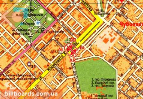 Prismatron, Prism  in Odessa Lustdorfskaa doroga, 88V, vozle AZS "Socar", v storonu Filatova st., razdelitel' - 80650 scheme