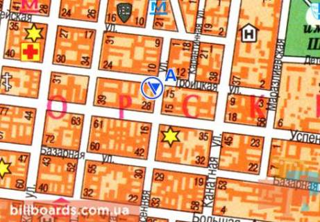 Scrolller, Scroll  in Odessa Osipova st. / Troickaa st., 17, vozle supermarketa "Tavria V" - 80129 scheme