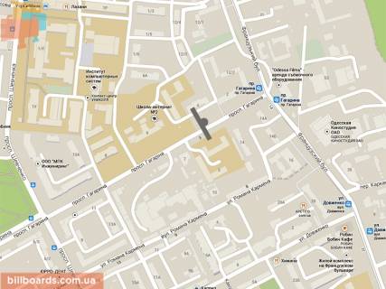 Backlight B in Odessa Gagarina av. - Francuzskij bst. scheme