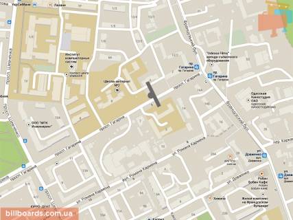 Backlight A in Odessa Gagarina av. - Francuzskij bst. scheme