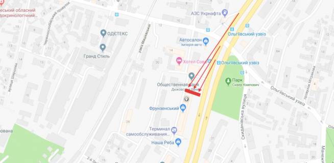 Facade Banners A in Odessa Balkovskaa st., 28 scheme