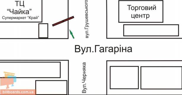 Prismatron, Prism B in Rivne Grusevs'kogo st. - Gagarina st., liva - 76385 scheme