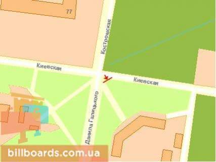 Prismatron, Prism A in Rivne Kiivs'ka st. - Galic'kogo st., liva - 76397 scheme