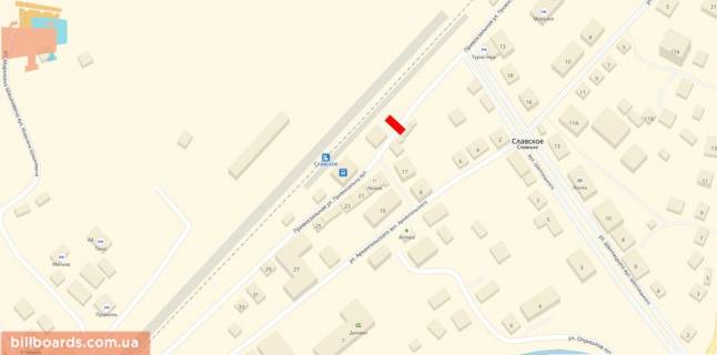 Billboard A in Slavske Privokzal'na st., 15, vokzal, vid bazaru scheme