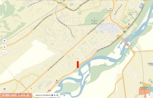 Billboard A in Stry Strij-Dulibi, ob'izna doroga, bila zalizn. pereizdu scheme