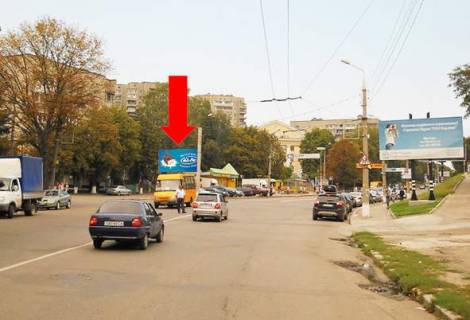 Billboard B in Sumi Gor'kogo st., 23 / Novomistens'ka st., centr, Palac Kul'turi im. Frunze Photo 1