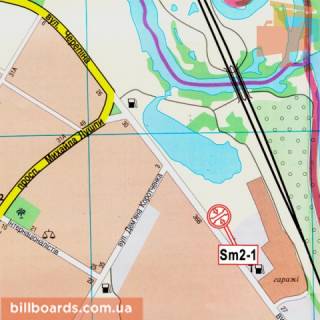 Billboard A in Sumi Geroiv Krut st. (kolis. Cerepina st.), 36, navproti scheme