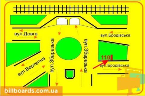 Citylight A in Ternopil Brodovskaa st. / Krusel'nickoj st. scheme