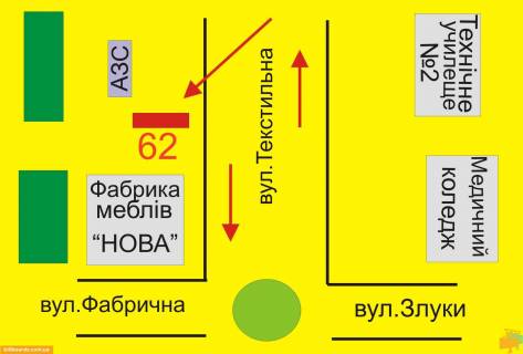 Citylight B in Ternopil 15-go Aprela st., 2B, vozle supermarketa "Sil'po" scheme