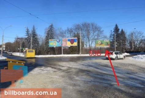 Billboard B in Ternopil Mira st. / Druzby st. Photo 1
