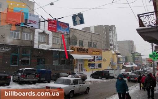 Billboard A in Ternopil Ostrozskogo st., 14 / Septickogo st., fasad Photo 1