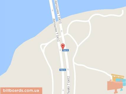 Billboard A in Kam'yanske (Dniprodzerzhinsk), 6х3  Mostovij perehid cerez Dnipro, na rozdilovij smuzi(3), ruh z livogo na pravij bereg scheme