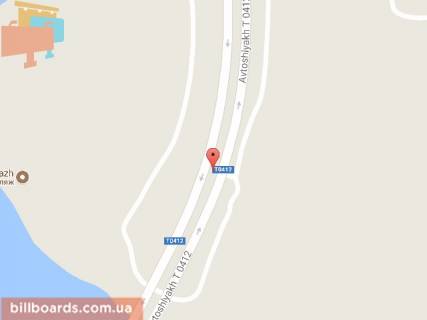 Billboard A in Kam'yanske (Dniprodzerzhinsk), 6х3  mostovij perehid cerez r. Dnipro (na rozdilovij smuzi)(6) ruh z pravogo na livij bereg scheme