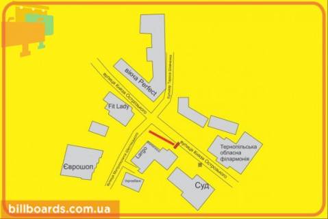 Citylight A in Ternopil Ostrozskogo st., 14, vozle ostanovki scheme