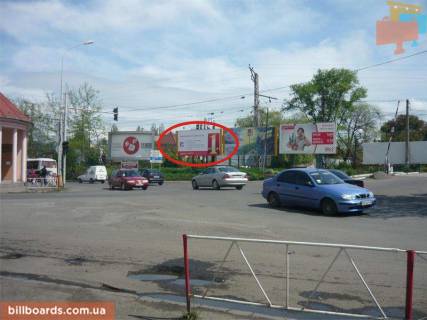 Billboard A in Uzhgorod Mukacivs'ka st. - Stancijna st. - Ukrains'ka st., livij Photo 1