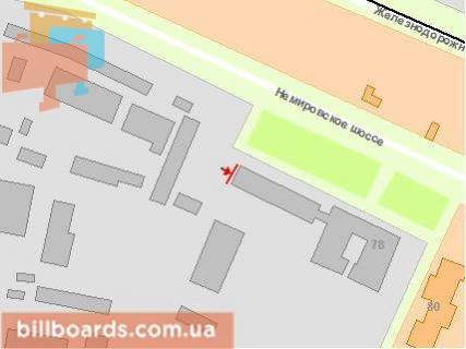 Billboard A in Vinnytsia Nemirivs'ke sose / Cehova st., supermarket "Gros" scheme
