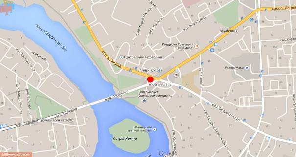 Prismatron, Prism A in Vinnytsia Kiivs'ka st. / Geroiv Cornobila pl. (kolis. Zovtneva pl.), bila supermarketu "El'dorado", z centru - 75079 scheme