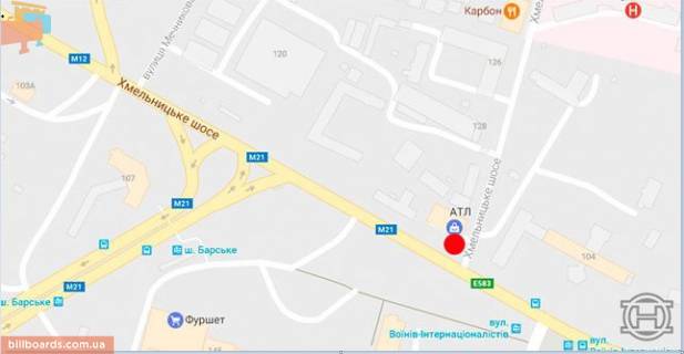 Prismatron, Prism A in Vinnytsia Hmel'nic'ke sose, 130a, z centru - 180606 scheme