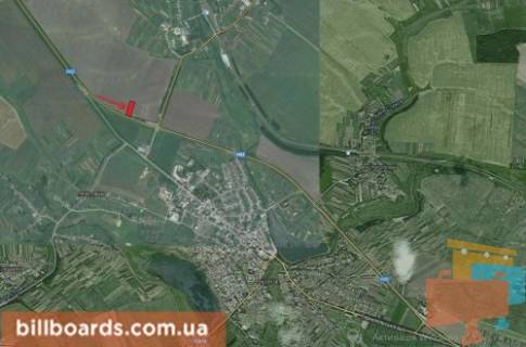 Billboard B in Zboriv g.Zborov, povrot na Zalozcy scheme