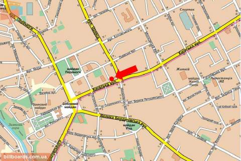 Scrolller, Scroll A in Zhytomyr, 2.3x3.14  Kiivs'ka st., 17/1 / Pokrovs'ka st. (kol. Sorsa st.) - 110071 scheme