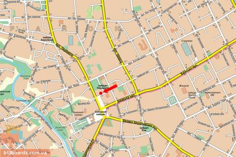 Scrolller, Scroll A in Zhytomyr, 2.3x3.14  Peremogi pl., 1/12, bila magazinu "TEMP", centr - 142677 scheme