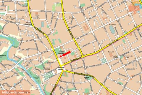 Scrolller, Scroll A in Zhytomyr, 2.3x3.14  Peremogi pl., 1/12, bila magazinu "TEMP", centr - 142678 scheme