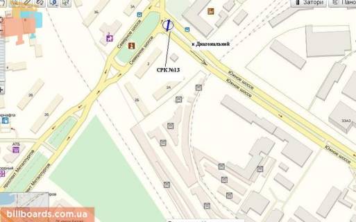 Prismatron, Prism A in Zaporizhzhya Pivdenne sose / Metalurgiv av. / Diagonal'na st. - 68514 scheme