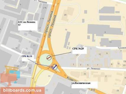 Prismatron, Prism A in Zaporizhzhya av.Sobornij-st.Kosmicna - st.Senviz's'ka (prizmatron) - 418459 scheme