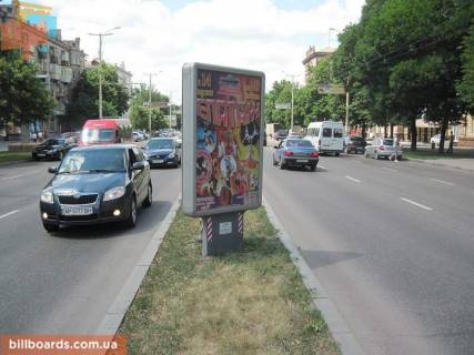Citylight A in Zaporizhzhya Sobornij av. (kolis. Lenina av.) / Pivdennoukrains'ka st. / Miru st., rozdil'nik, do GES Photo 1