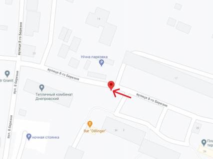 Billboard B in Slobozhansk, 6х3  st. 8- go Berezna , v rajoni bud. 30 scheme